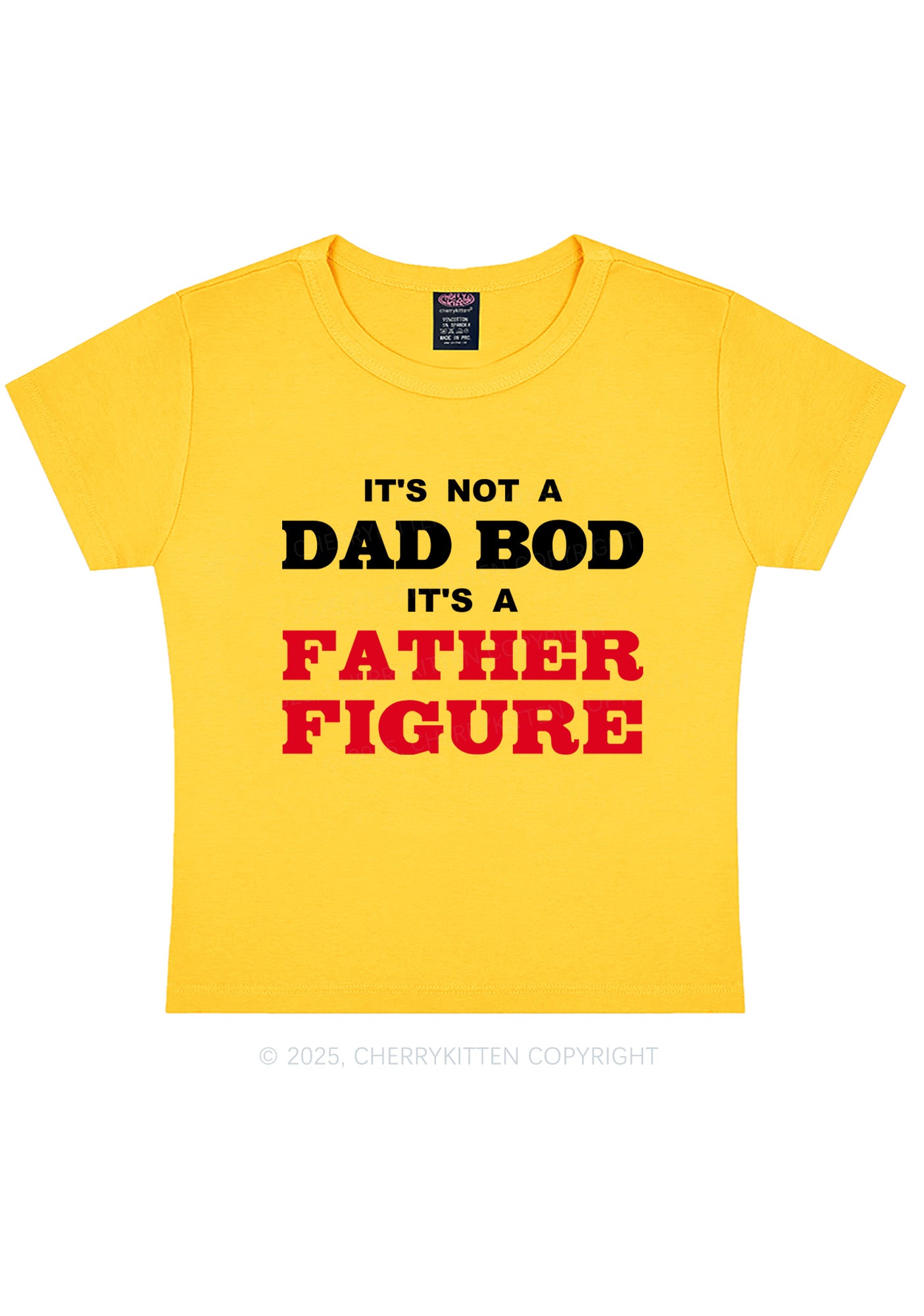 Dad Bod Father Figure Y2K Baby Tee Cherrykitten