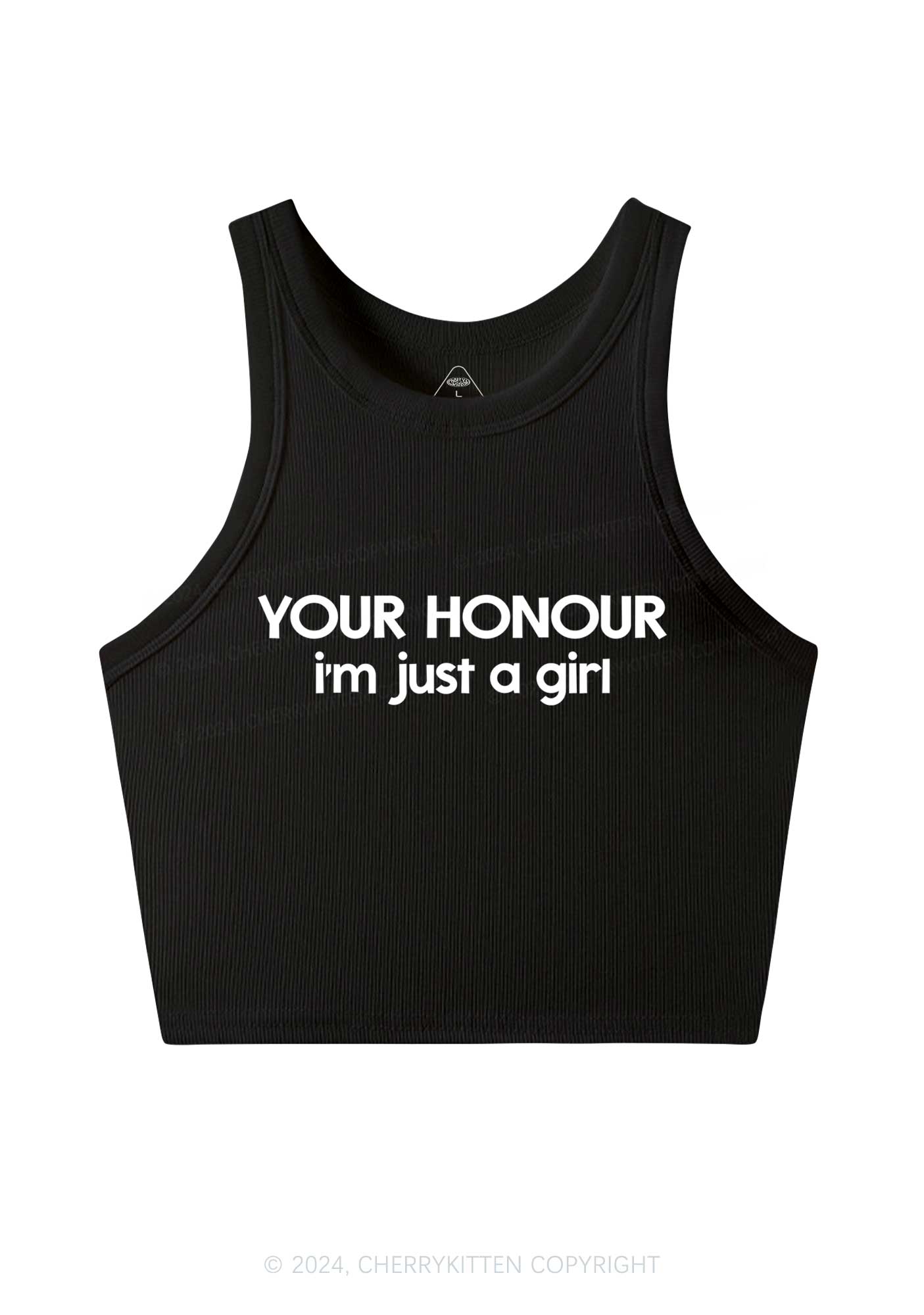 Your Honour Y2K Crop Tank Top Cherrykitten