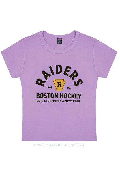 Boston Hockey HR Y2K Baby Tee Cherrykitten
