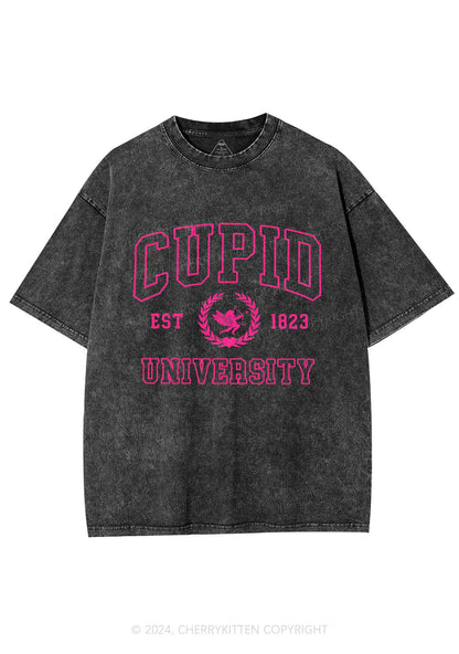 Cupid University Y2K Valentine's Day Washed Tee Cherrykitten