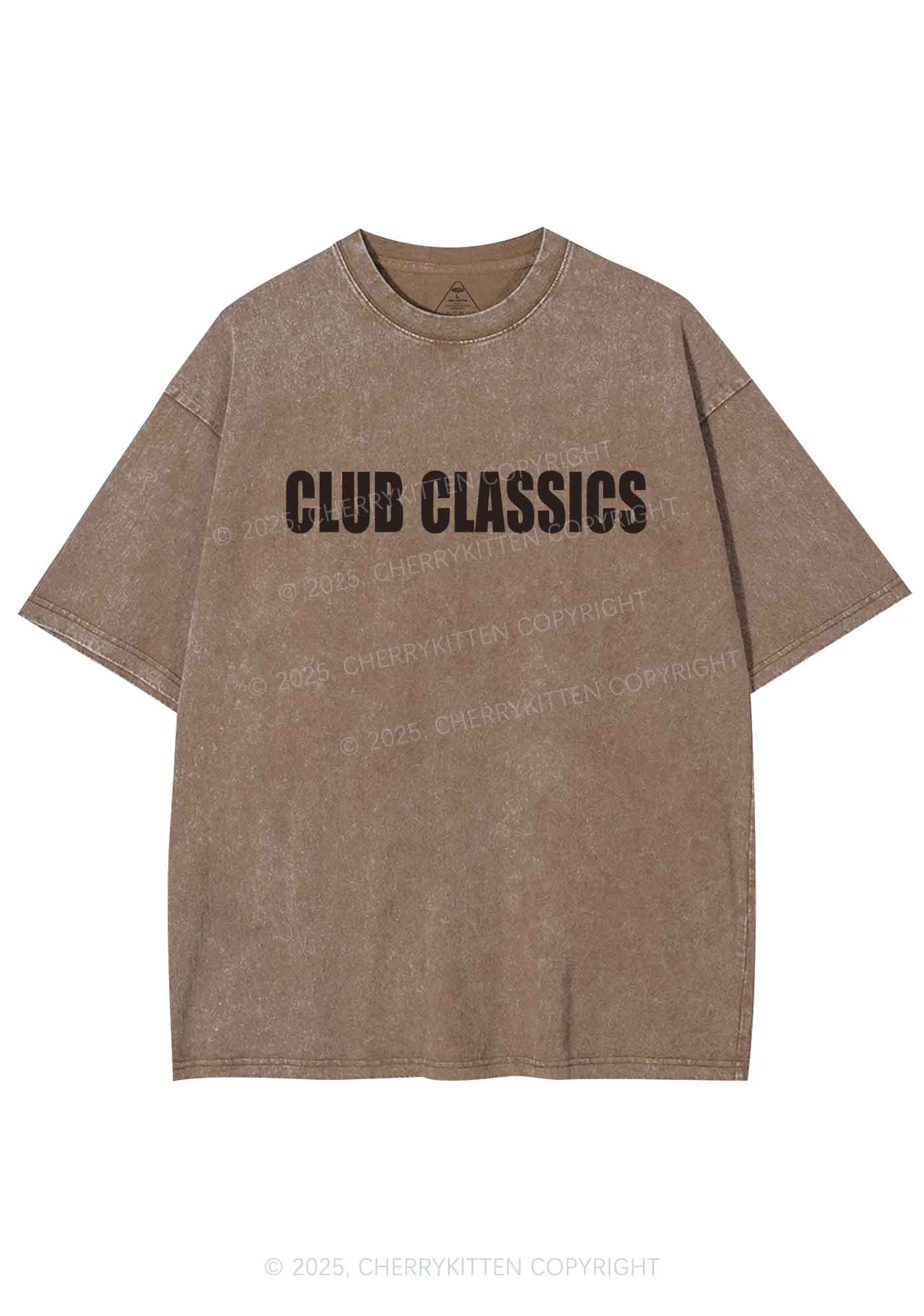 Club Classics Y2K Shirts Washed Tee Cherrykitten