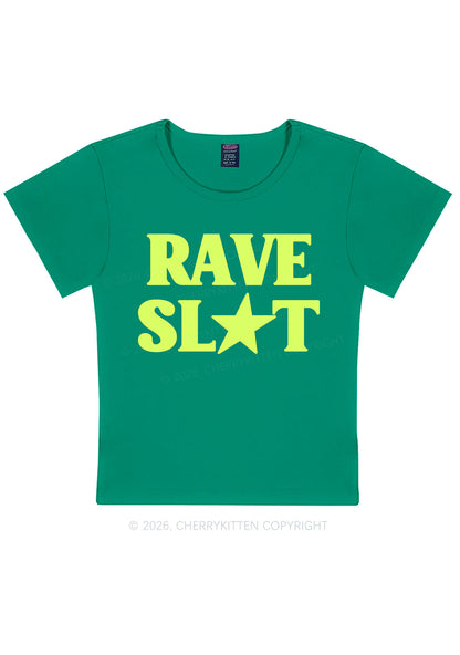 Rave Slxt Y2K Baby Tee Cherrykitten