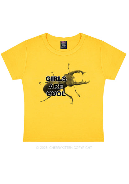 Beetle Girls Are Cool Y2K Baby Tee Cherrykitten