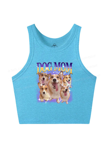 Custom Photo Dog Mom Y2K Crop Tank Top Cherrykitten