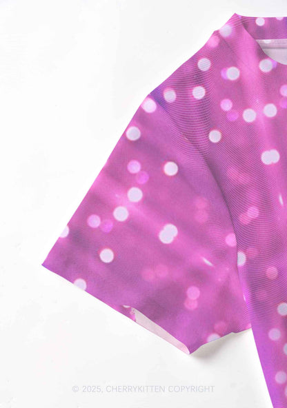 Magic Pink Ratz Y2K Mesh Crop Top Cherrykitten