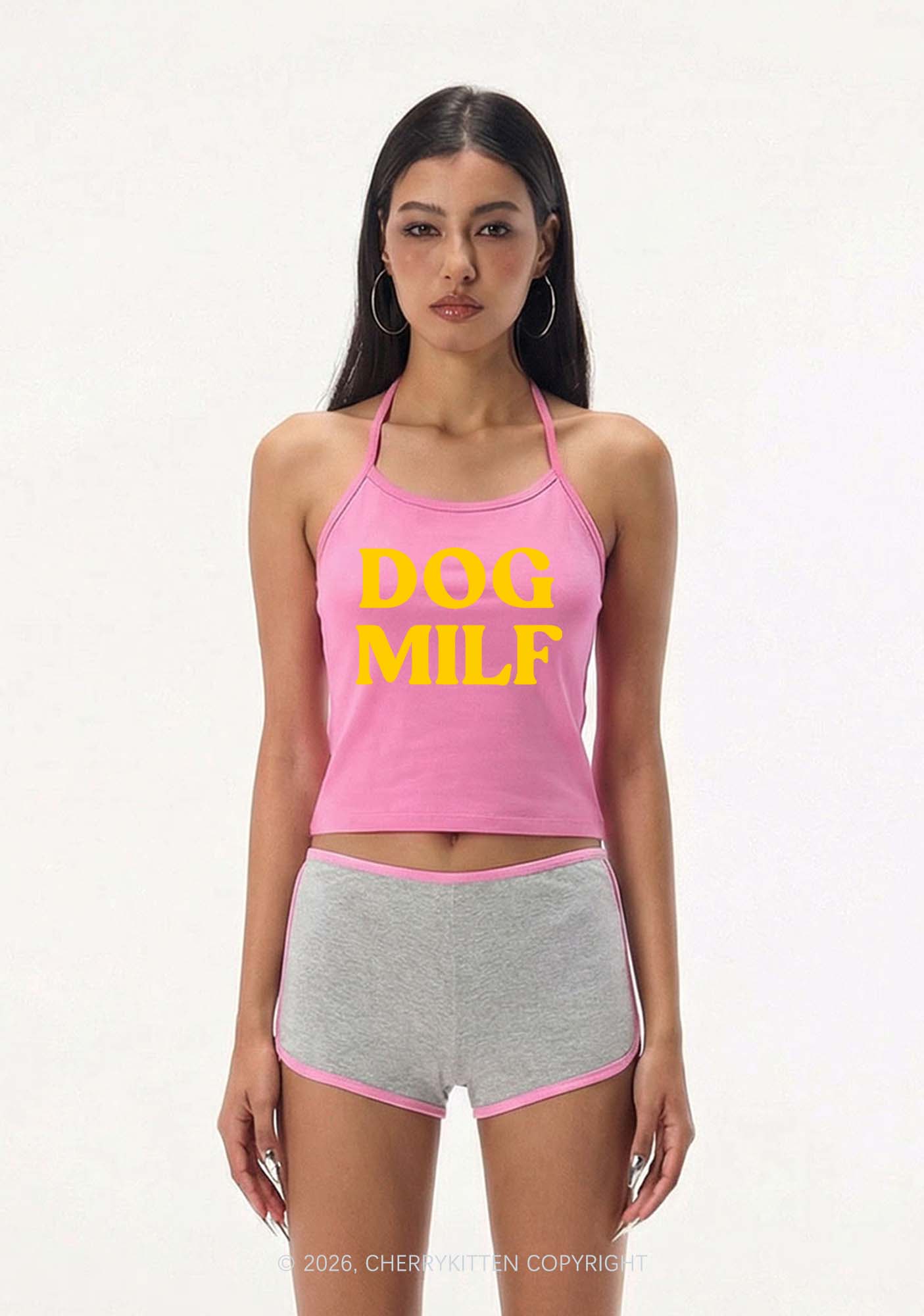 Dog Mxxf Y2K Halter Neck Cami Cherrykitten