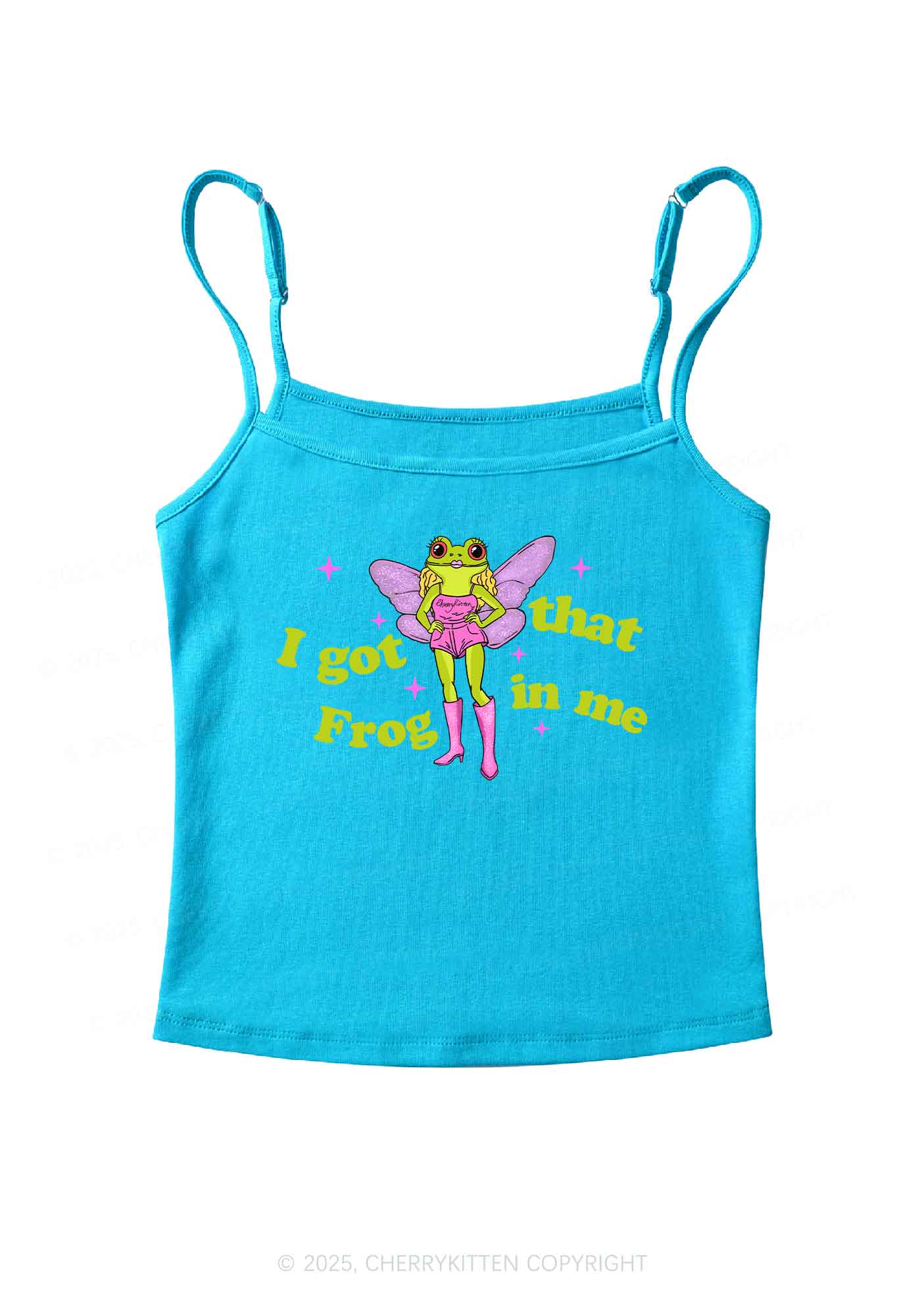 I Got That Frog Y2K Spaghetti Strap Cami Cherrykitten