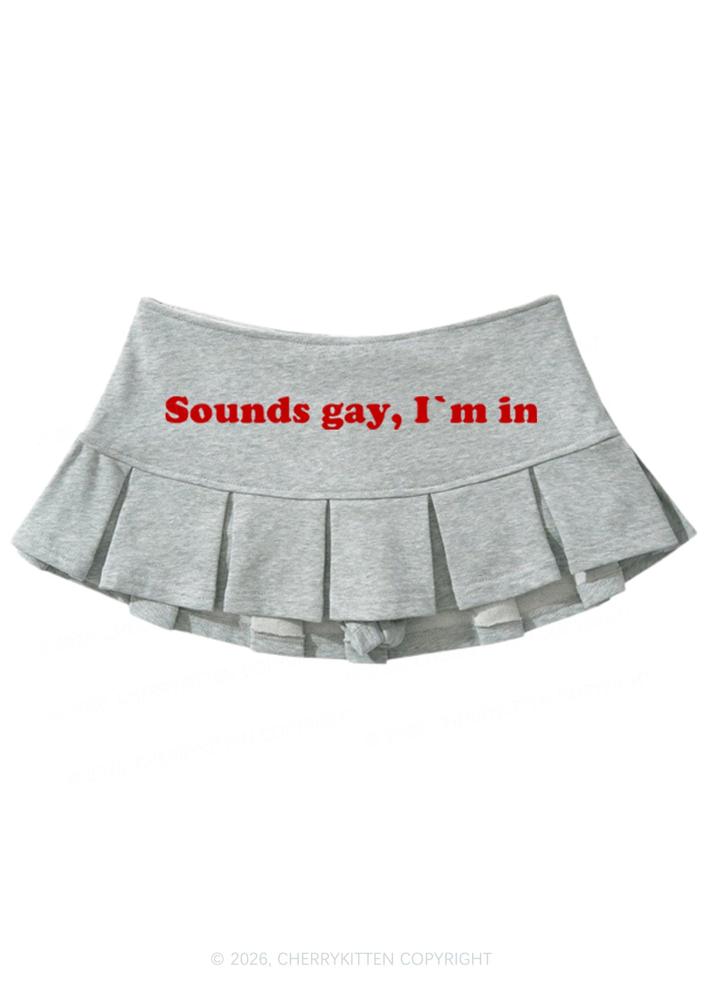 Sounds Gay Pride Y2K Mini Pleated Skirts Cherrykitten
