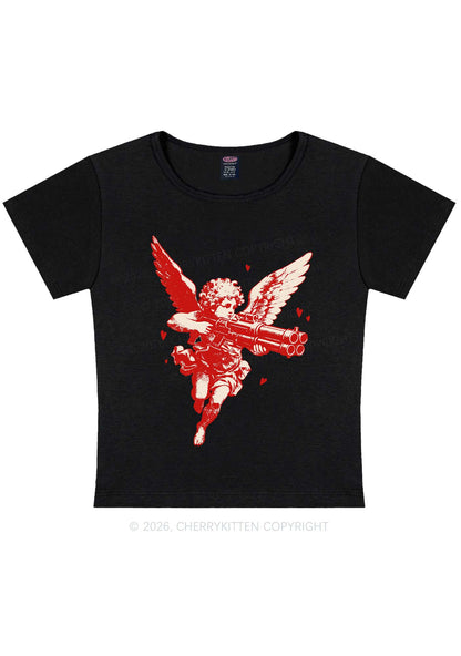 Rebel Cupid Valentine's Day Y2K Baby Tee Cherrykitten