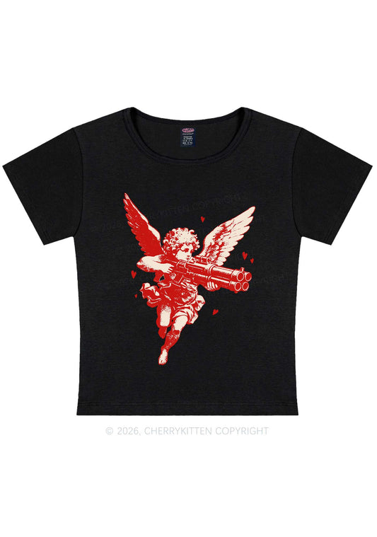 Rebel Cupid Valentine's Day Y2K Baby Tee Cherrykitten