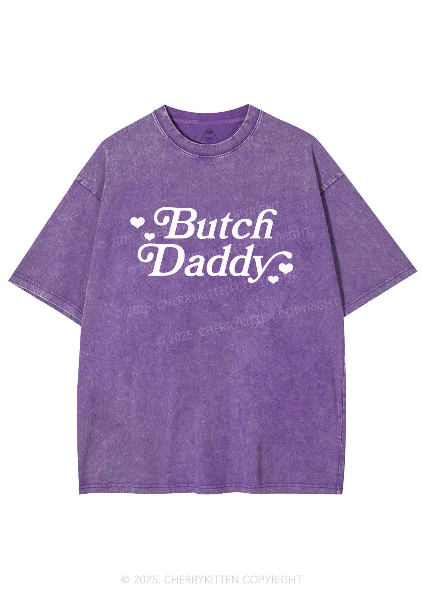 Butch Daddy Y2K Shirts Washed Tee Cherrykitten