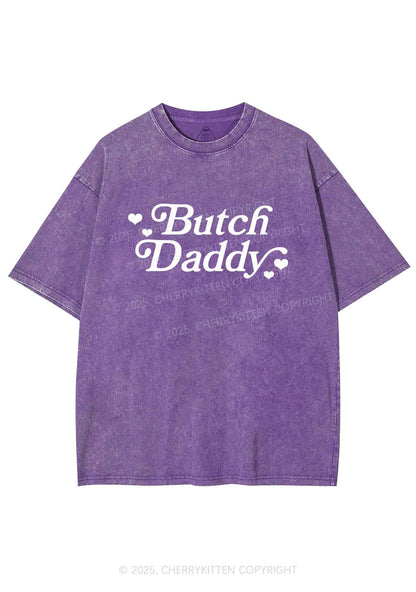 Butch Daddy Y2K Shirts Washed Tee Cherrykitten