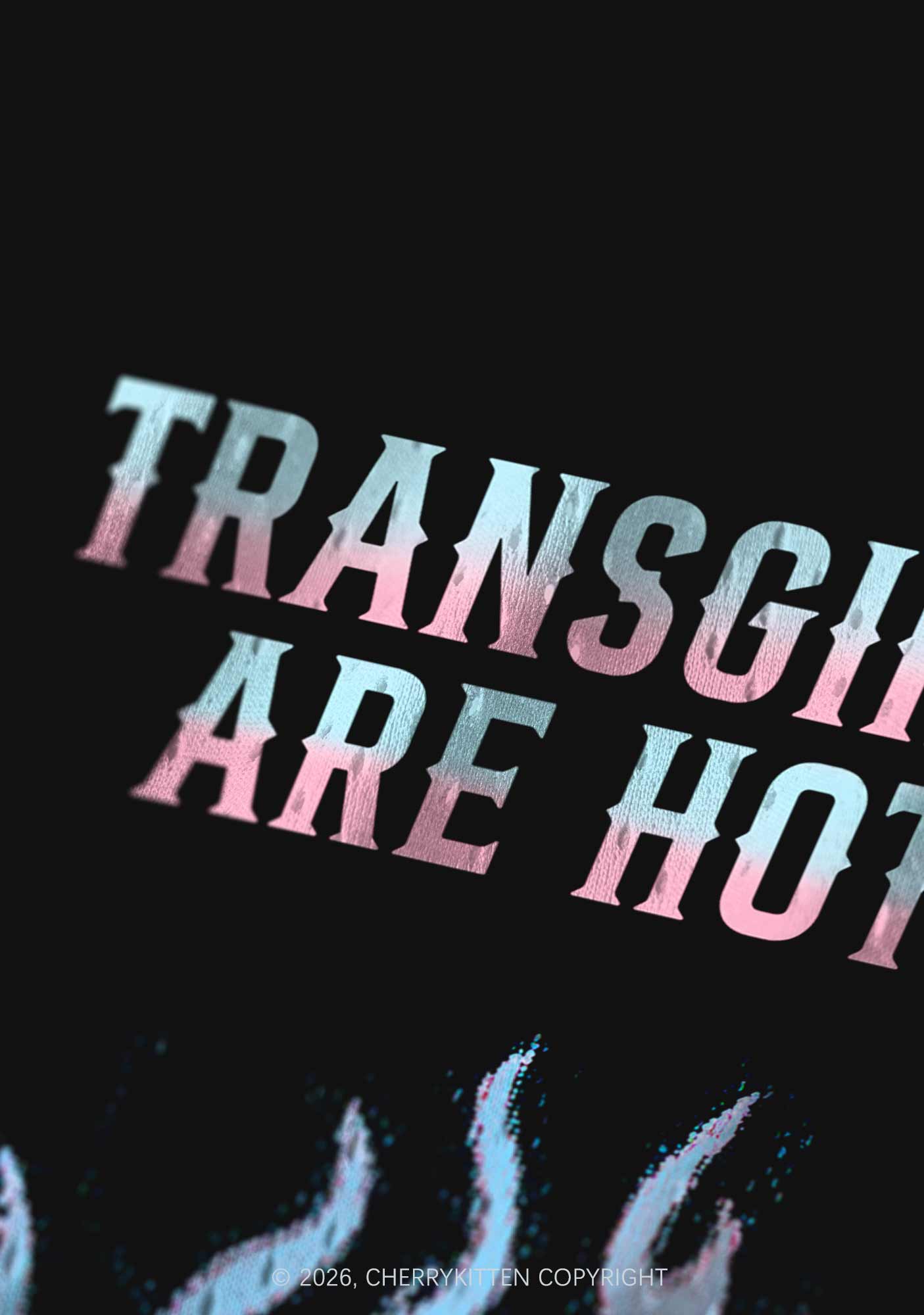Transgirls Are Hot Flame Pride Y2K Sport Jersey Tank Cherrykitten