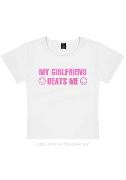 My Girlfriend Beats Me Pride Y2K Baby Tee Cherrykitten