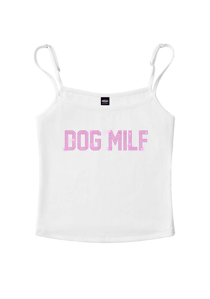 Rhinestone Dog Mxxf Y2K Spaghetti Strap Cami Cherrykitten
