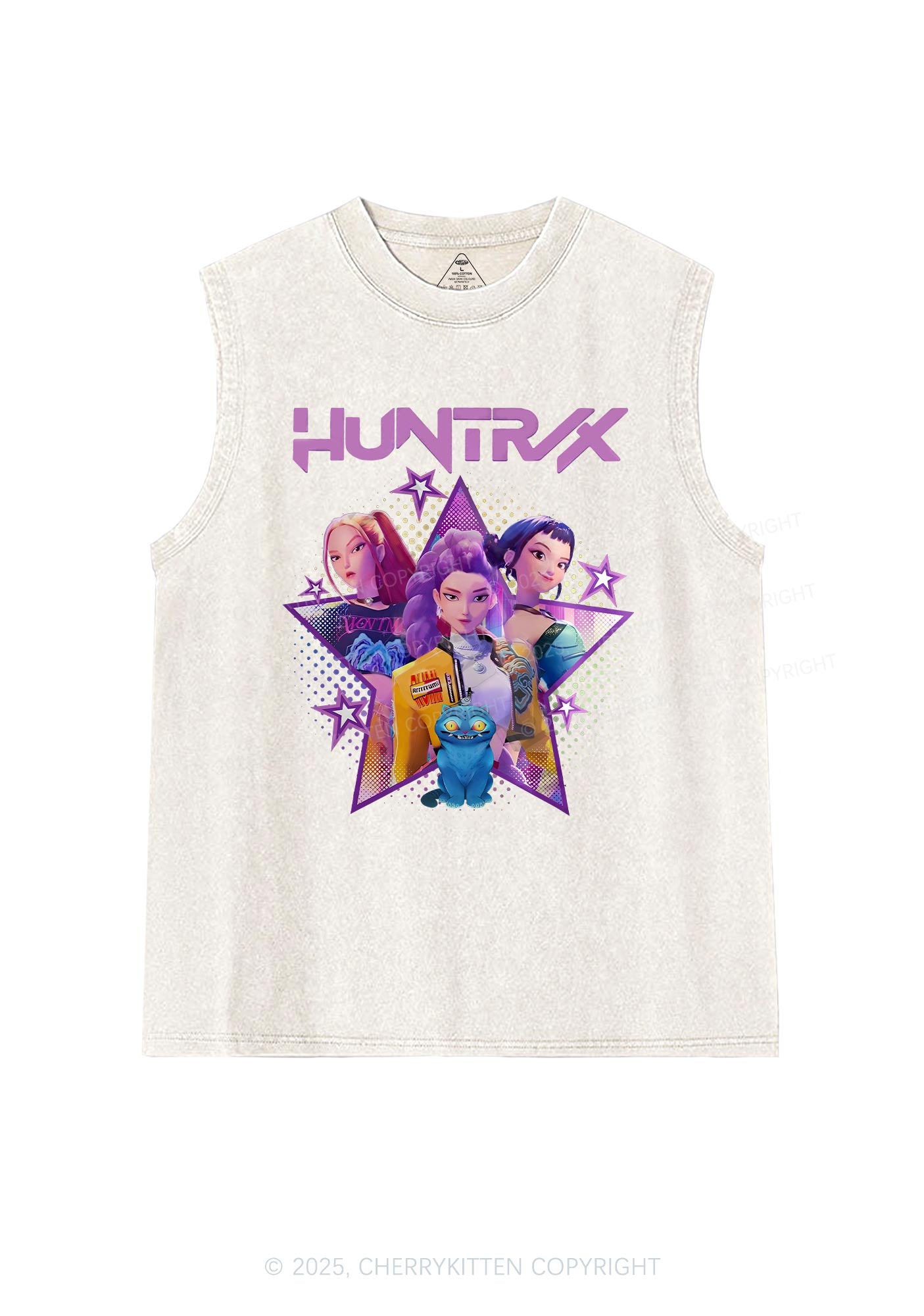 Kpop Stars Y2K Washed Muscle Tank Cherrykitten