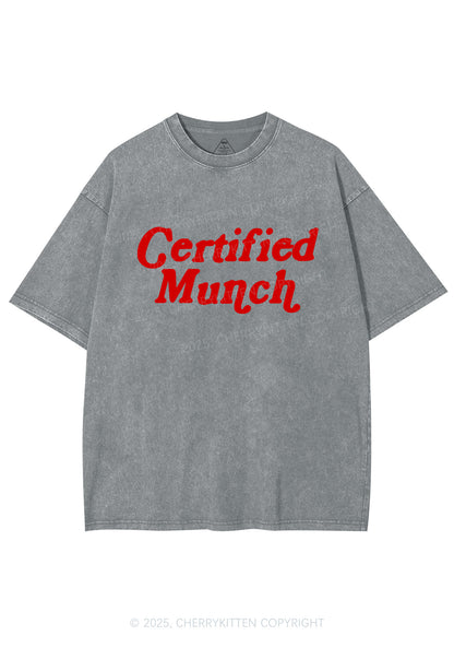 Certified Munch Y2K Shirts Washed Tee Cherrykitten