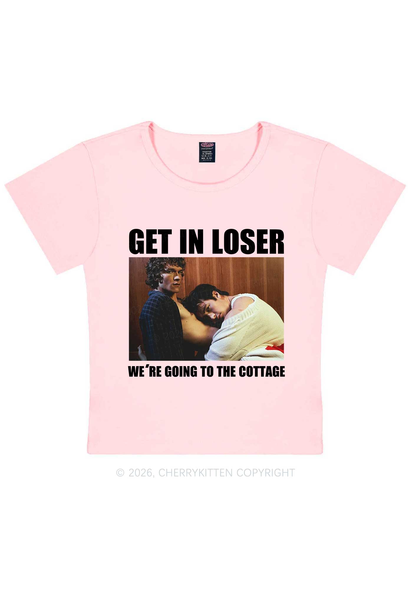 We Are Going To Cottage HR Y2K Baby Tee Cherrykitten