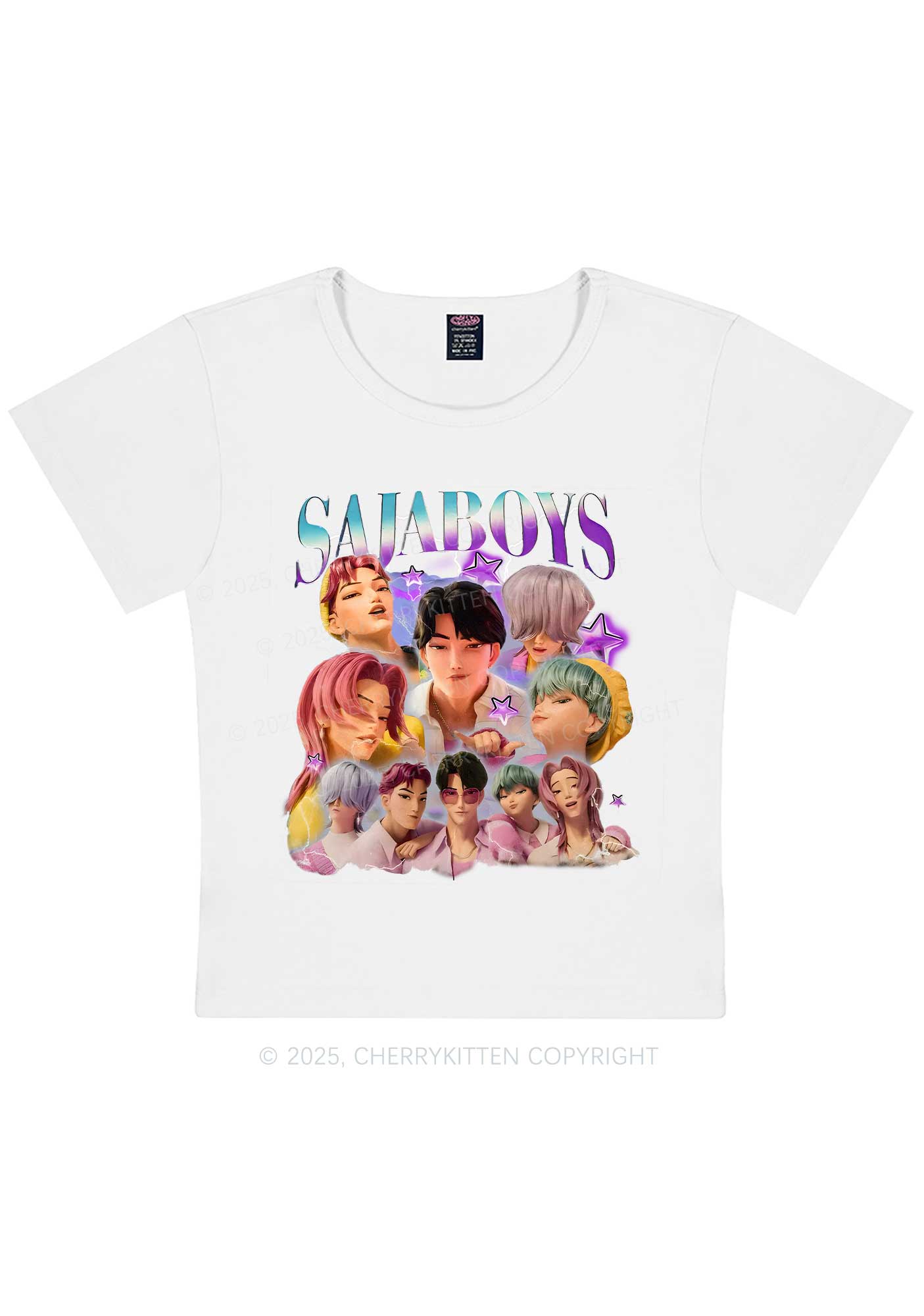 Kpop Boys Y2K Baby Tee Cherrykitten