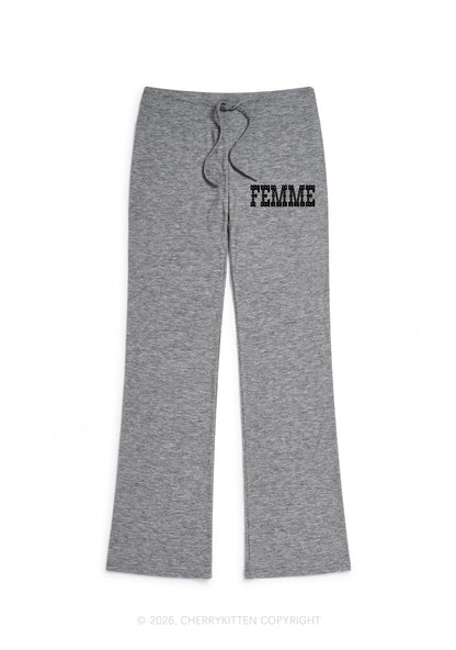 Pink Femme Pride Y2K Low Rise Drawstring Flare Pants Cherrykitten