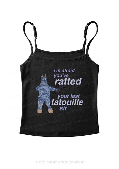 Ratted Last Tatouille Y2K Spaghetti Strap Cami Cherrykitten