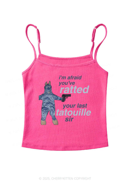 Ratted Last Tatouille Y2K Spaghetti Strap Cami Cherrykitten
