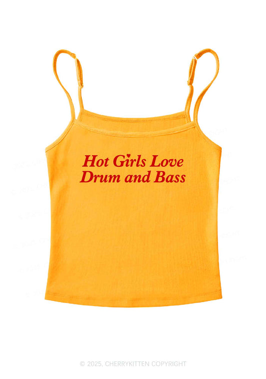 Hot Girls Love Drum And Bass Y2K Spaghetti Strap Cami Cherrykitten