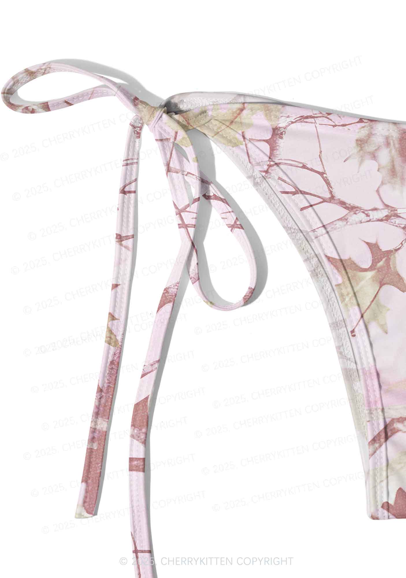 Dreamy Pink Tree Y2K Print Bikini Set Cherrykitten