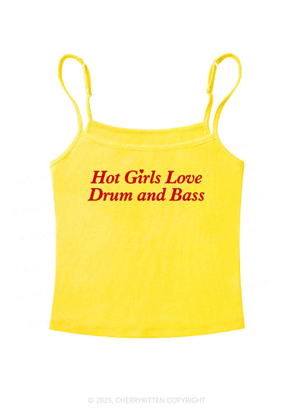 Hot Girls Love Drum And Bass Y2K Spaghetti Strap Cami Cherrykitten