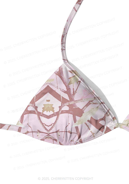 Dreamy Pink Tree Y2K Print Bikini Set Cherrykitten
