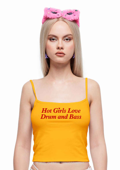 Hot Girls Love Drum And Bass Y2K Spaghetti Strap Cami Cherrykitten