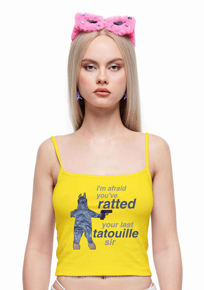 Ratted Last Tatouille Y2K Spaghetti Strap Cami Cherrykitten