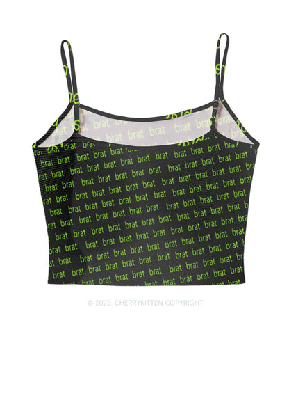 Green Brat Y2K Mesh Cami Tank Cherrykitten