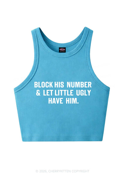 Let Little Ugly Have Him Y2K Crop Tank Top Cherrykitten