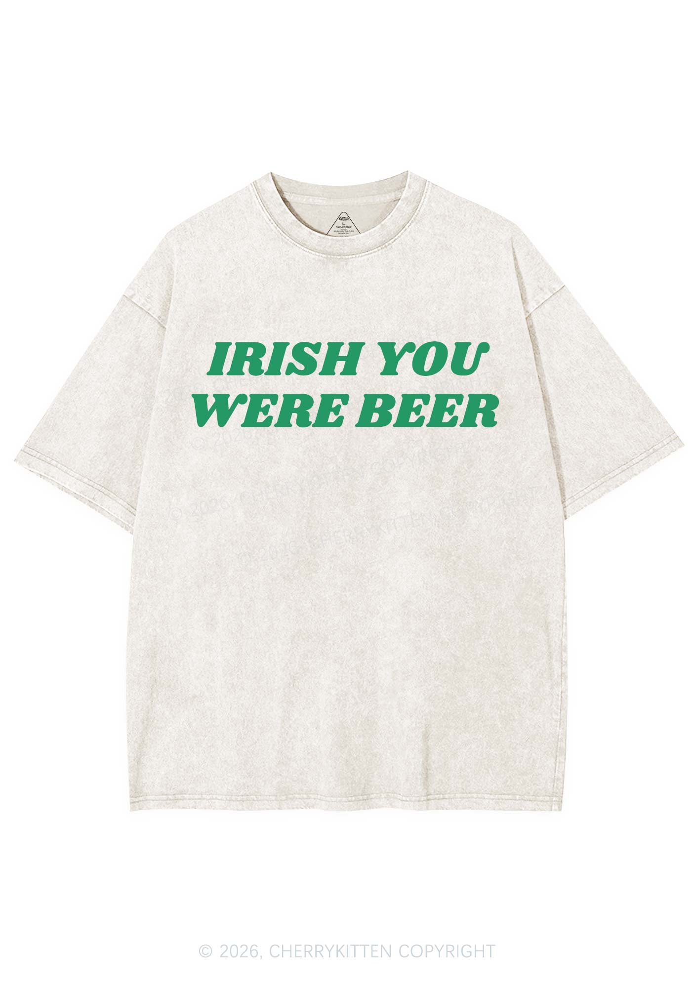 Irish You Were Beer St Patricks Y2K Shirts Washed Tee Cherrykitten