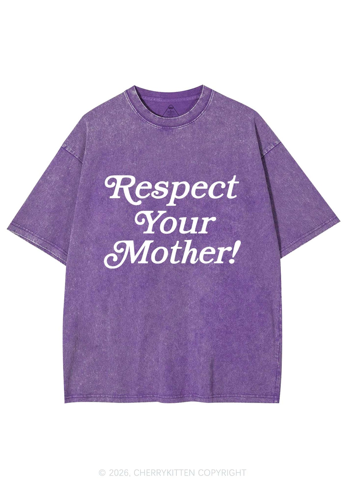 Respect Your Mother Y2K Shirts Washed Tee Cherrykitten