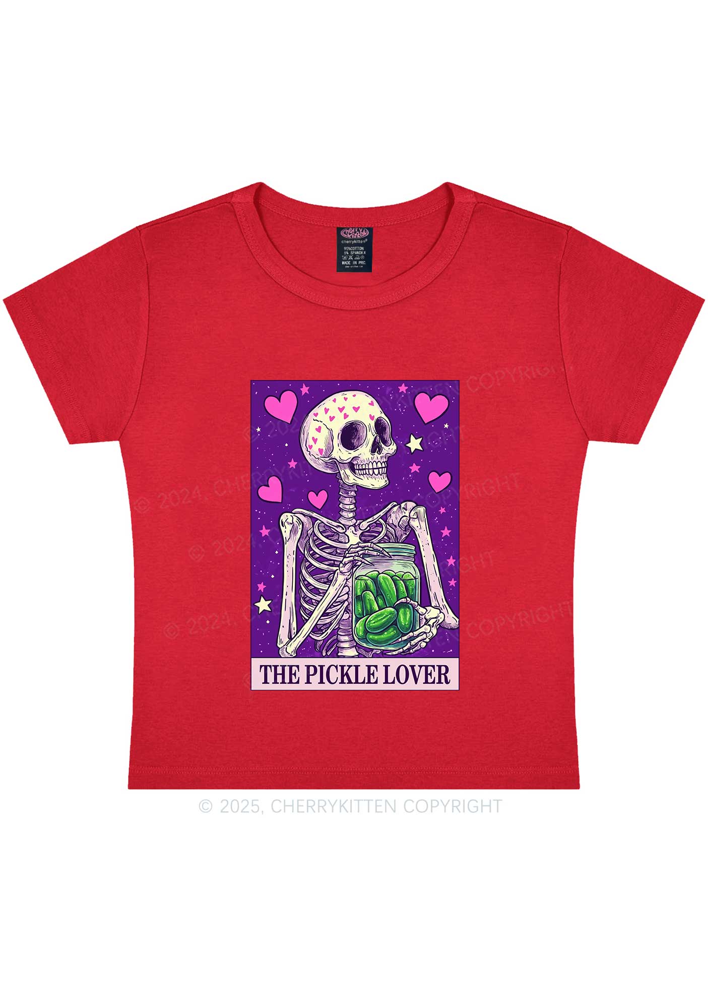 The Pickle Lover Y2K Baby Tee Cherrykitten