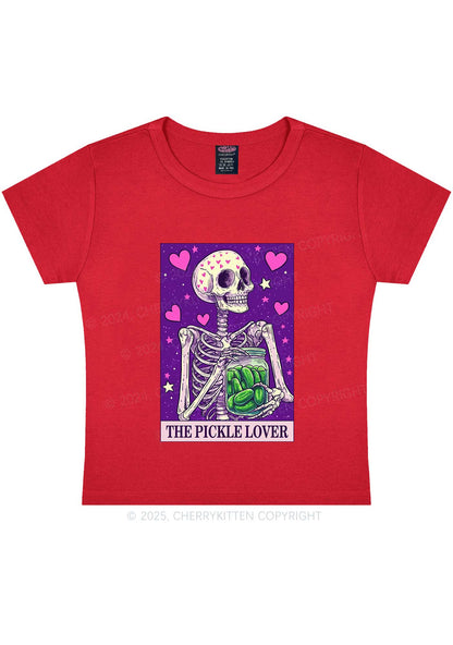 The Pickle Lover Y2K Baby Tee Cherrykitten