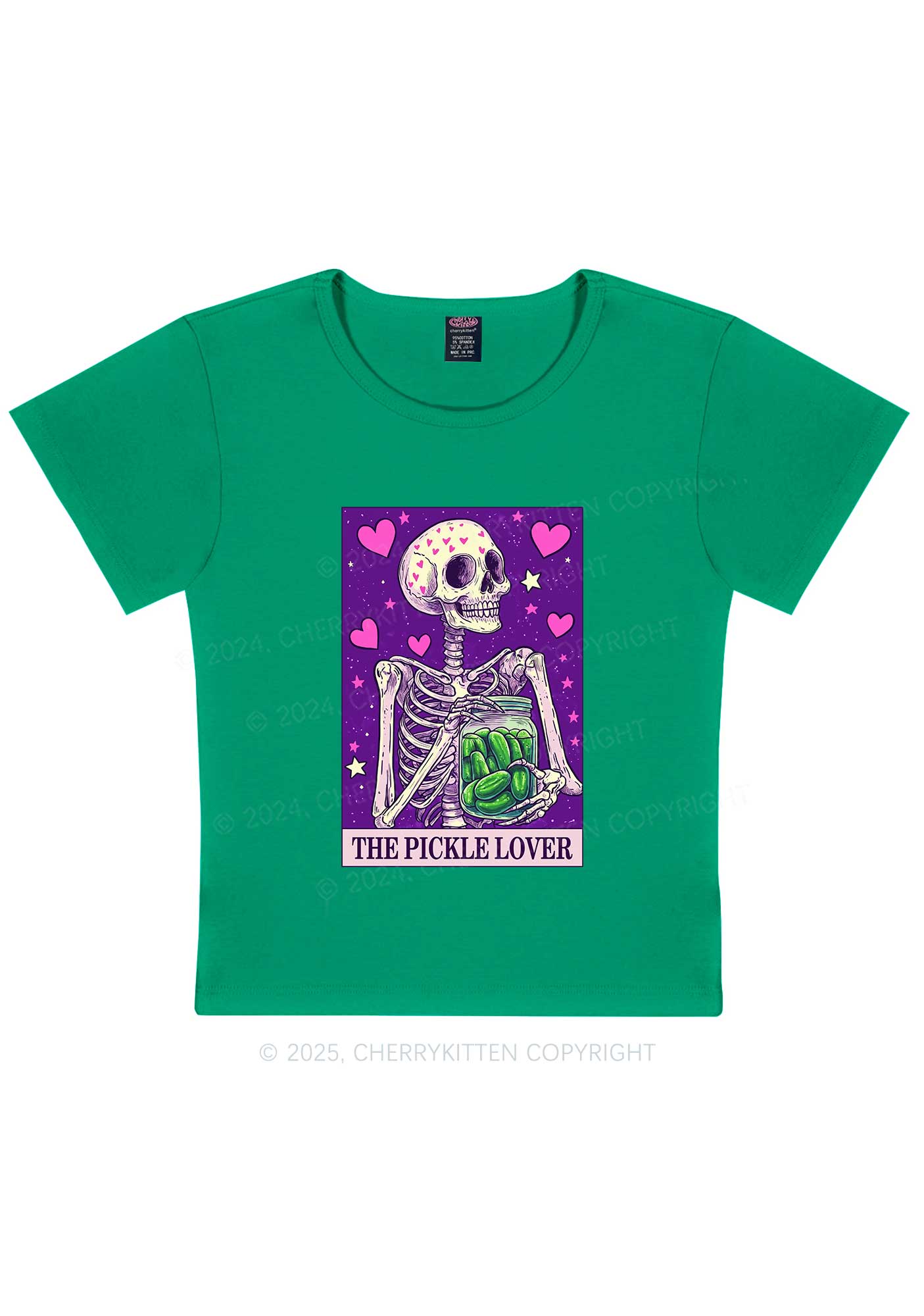 The Pickle Lover Y2K Baby Tee Cherrykitten