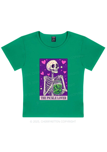 The Pickle Lover Y2K Baby Tee Cherrykitten