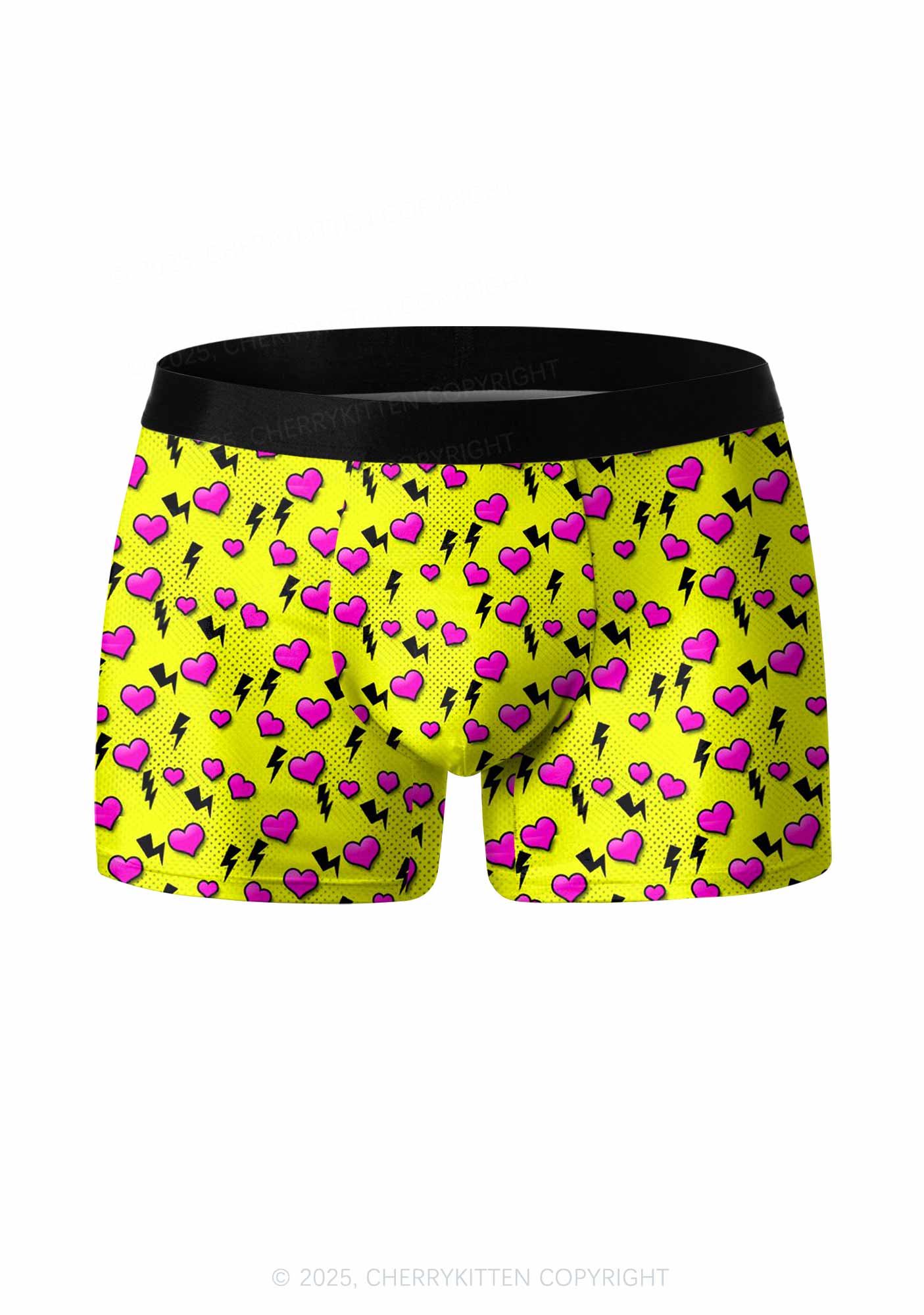Heart Flash Valentine's Day Y2K Print Couples Boxer Briefs Set Cherrykitten