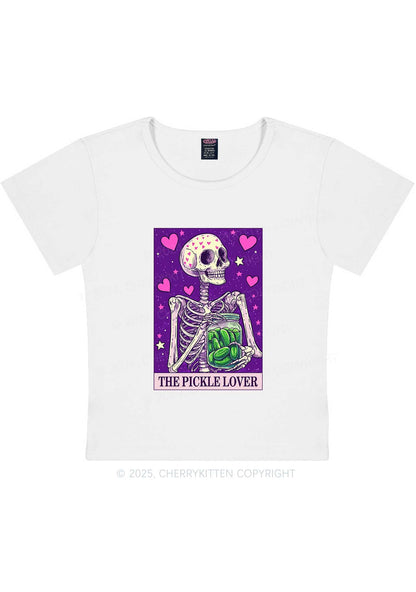 The Pickle Lover Y2K Baby Tee Cherrykitten