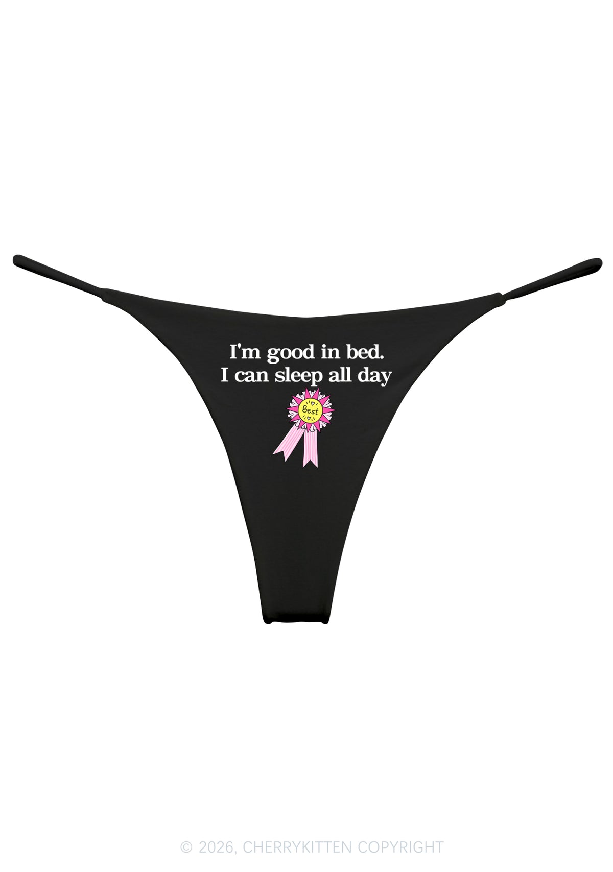Im Good In Bed Y2K Bikini String Thong Cherrykitten