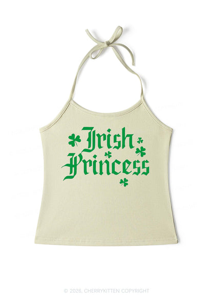 Irish Princess St Patricks Y2K Halter Neck Cami Cherrykitten