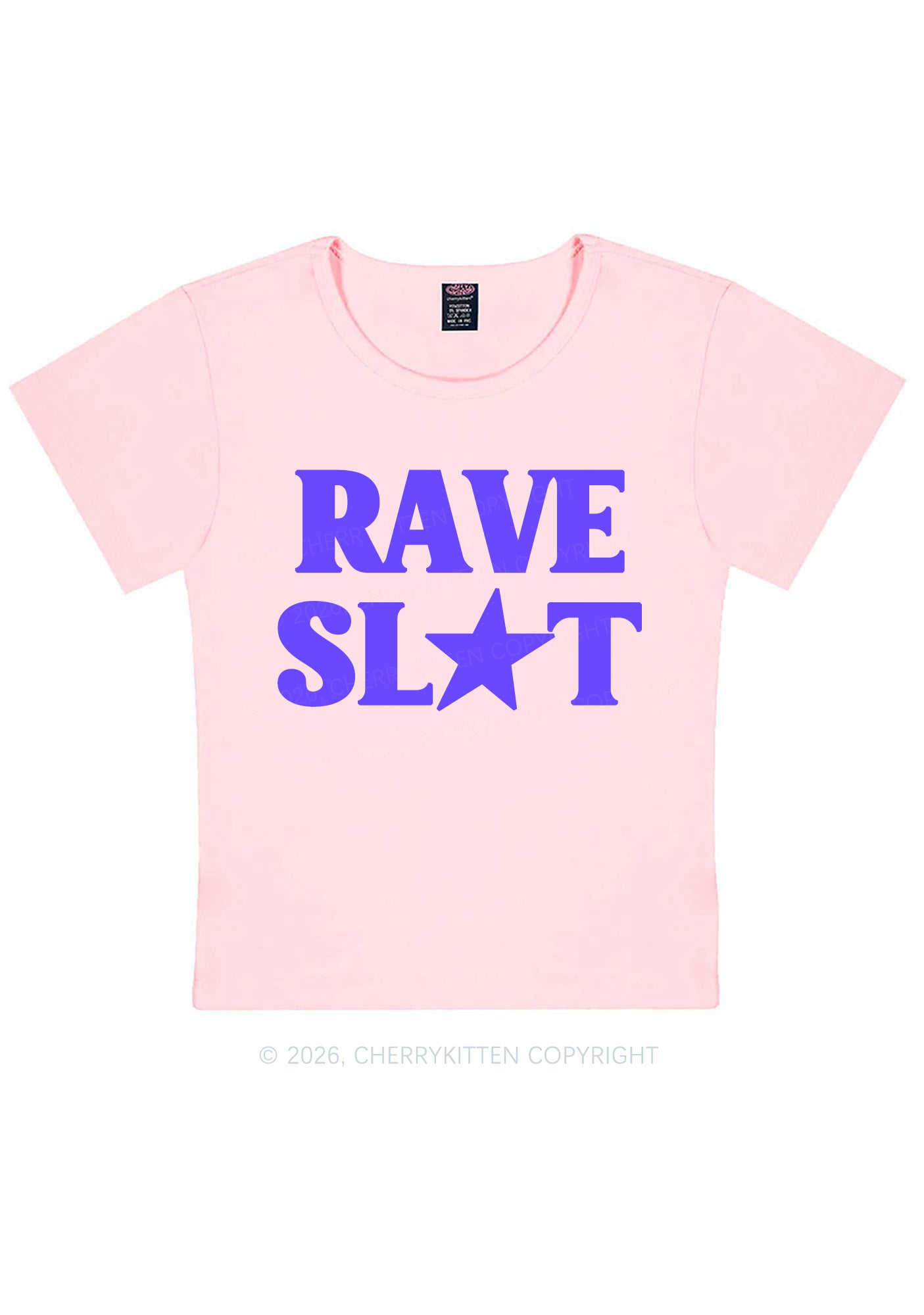 Rave Slxt Y2K Baby Tee Cherrykitten