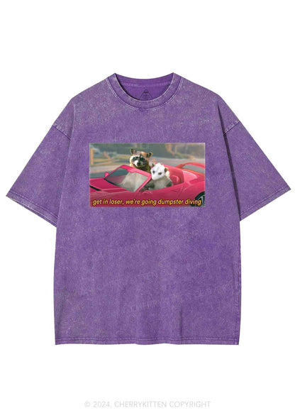 Get In Loser Y2K Washed Tee Cherrykitten