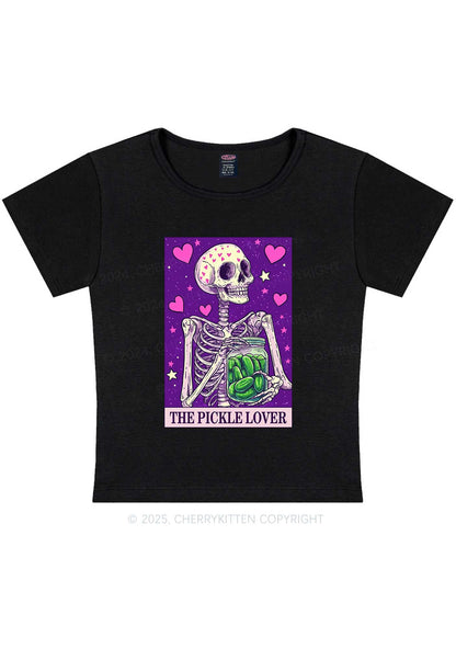 The Pickle Lover Y2K Baby Tee Cherrykitten