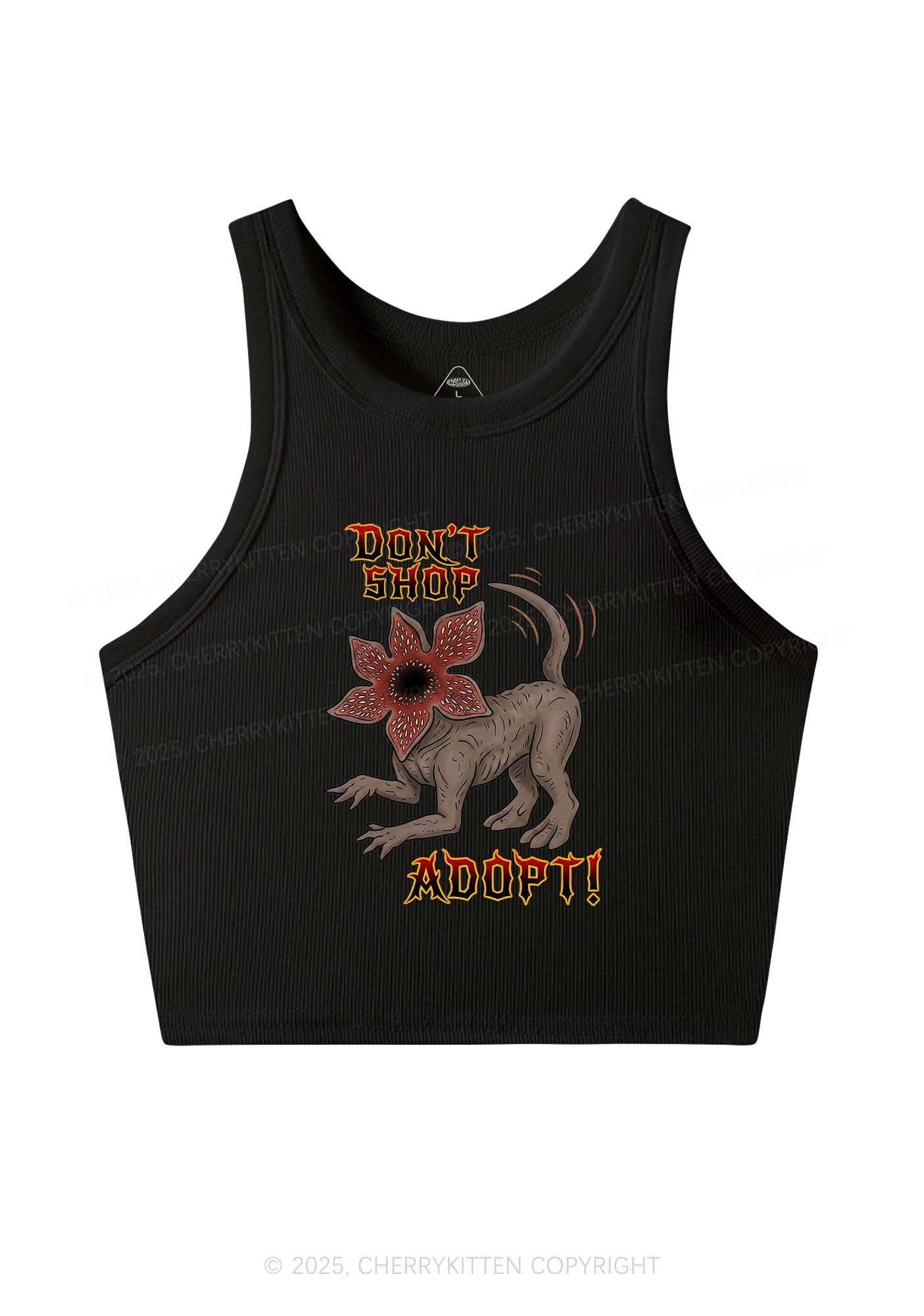 Dont Shop Adopt Y2K Crop Tank Top Cherrykitten