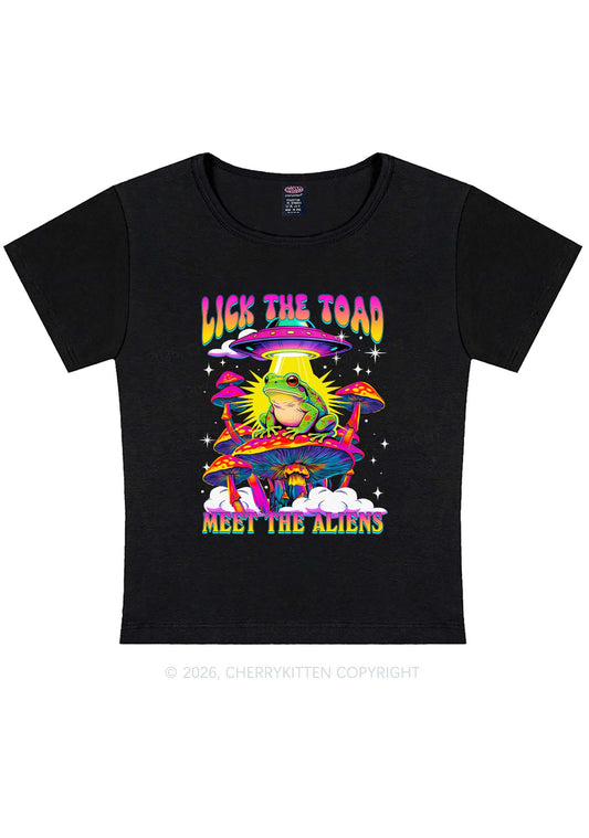 Lick The Toad Y2K Baby Tee Cherrykitten