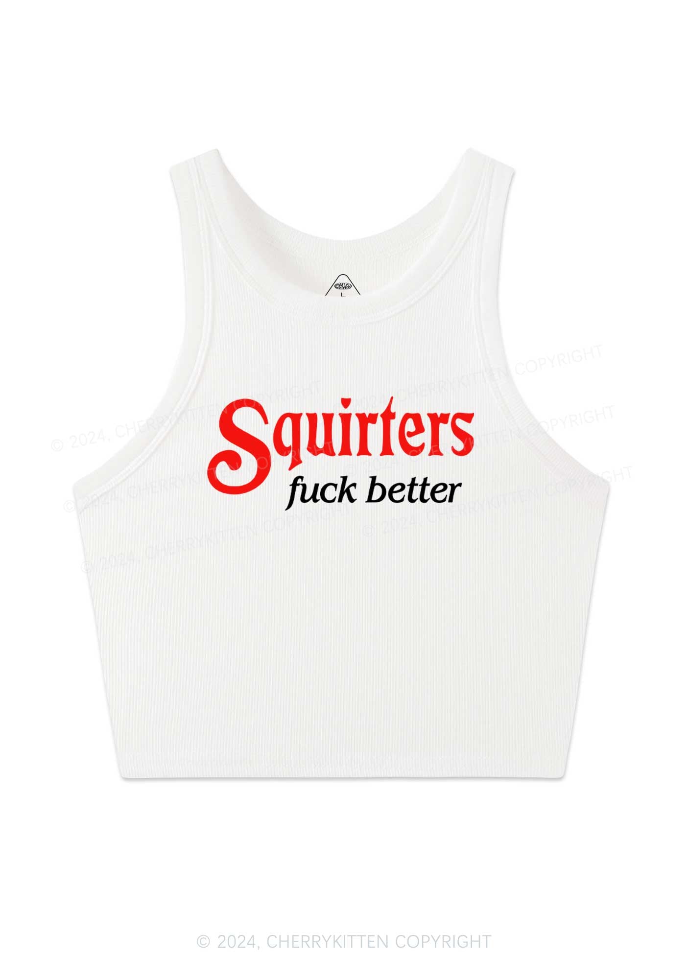 Squirters Fxxk Better Y2K Crop Tank Top Cherrykitten